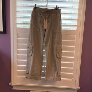 XCVI Wearables.  Cargo Pants Taupe. Size L